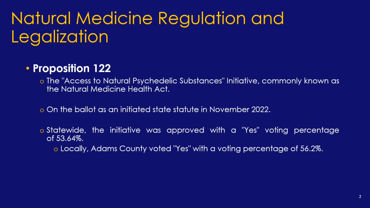 Brighton Council Prepares to Regulate Natural Medicine Under Senate Bill 23 290