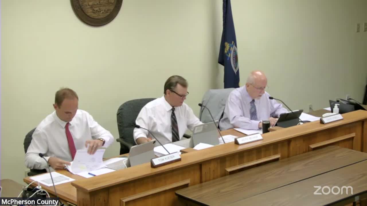 McPherson County signs authorization for McPherson Airport fuel-farm design and construction grant