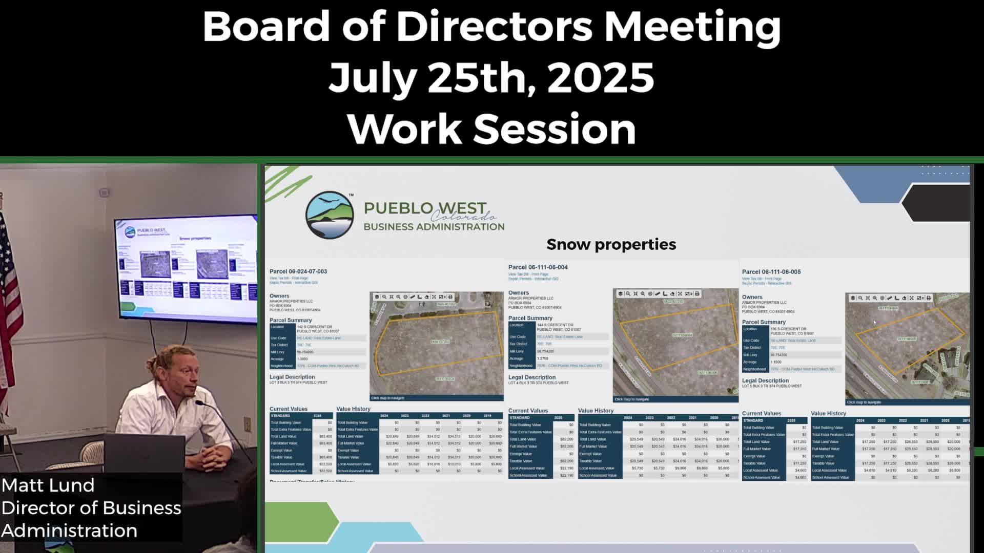 District Leaders Discuss Strategies for Improving Commercial Lot Usability in Pueblo West