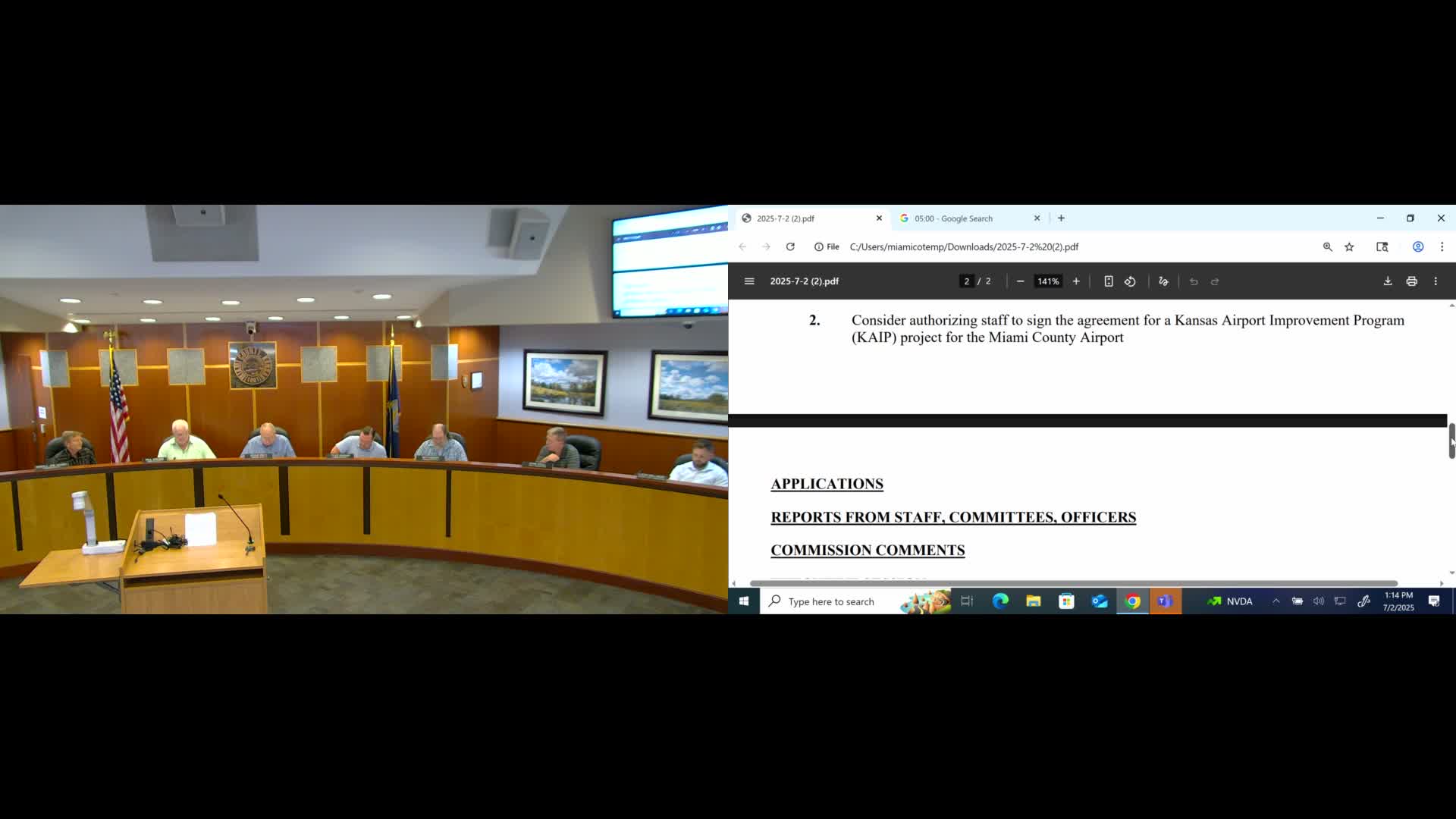 Miami County to accept $850,000 KDOT grant for airport pavement work