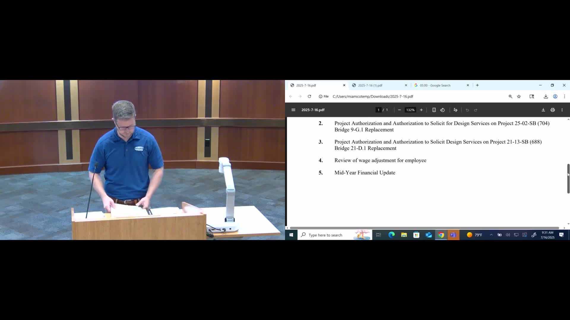 Commissioners review replacement options after severe corrosion closes Bridge 9G1 near Plum Creek Road