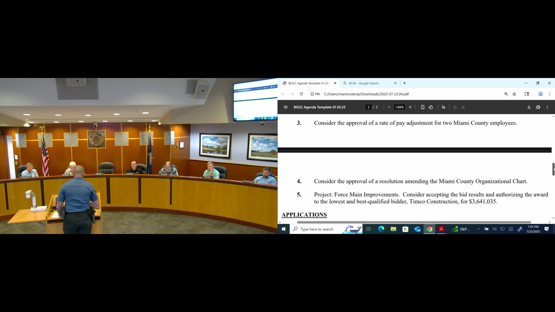 Commission approves sheriff pay adjustments and adds two deputy positions to org chart