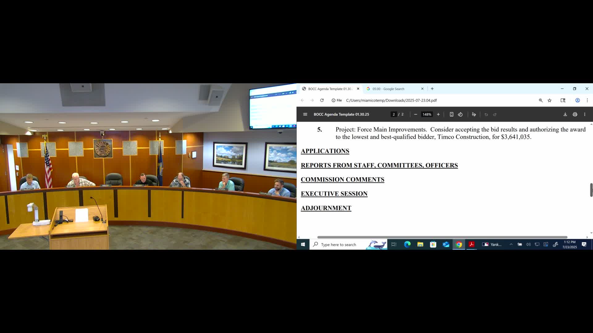 County awards $3.64 million contract for Bucyrus–Spring Hill force main