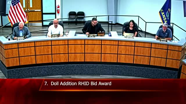 Commission awards Dull/Doll Edition RHID construction contract to French Construction, 4‑0 with one abstention