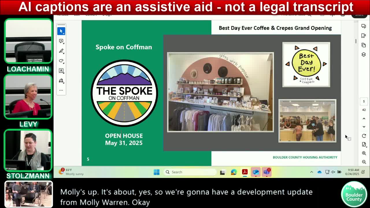 Boulder County Housing Authority advances Special Limited Partner policy and seeks private activity bond allocations