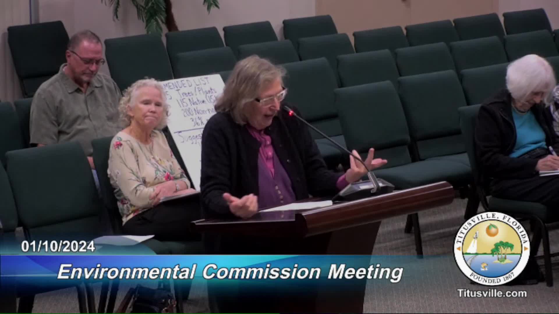 Council Member Stoeckle Challenges Staff on Native Plant List Presented by Kimley Horn