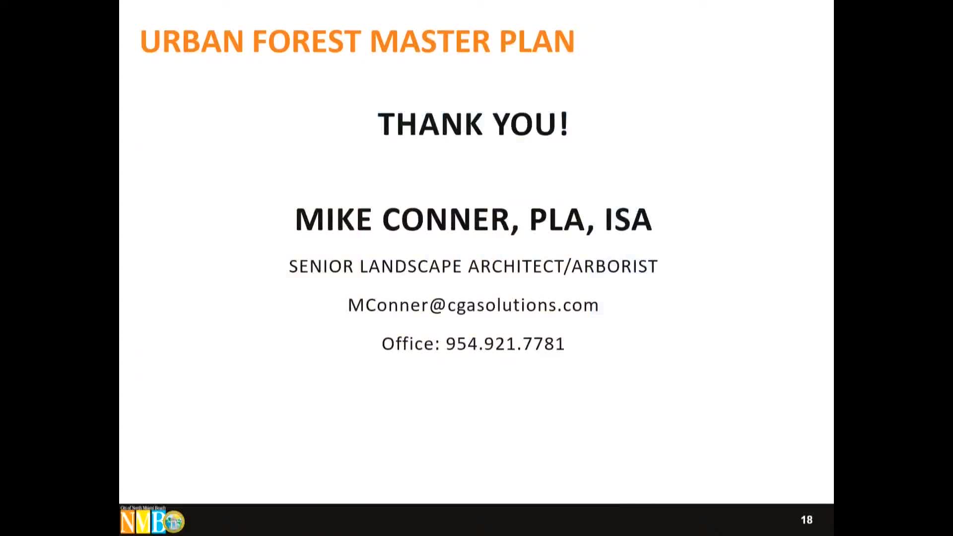 North Miami Beach Commission Discusses Urban Forestry Plan and Welcomes New Mayor Piper