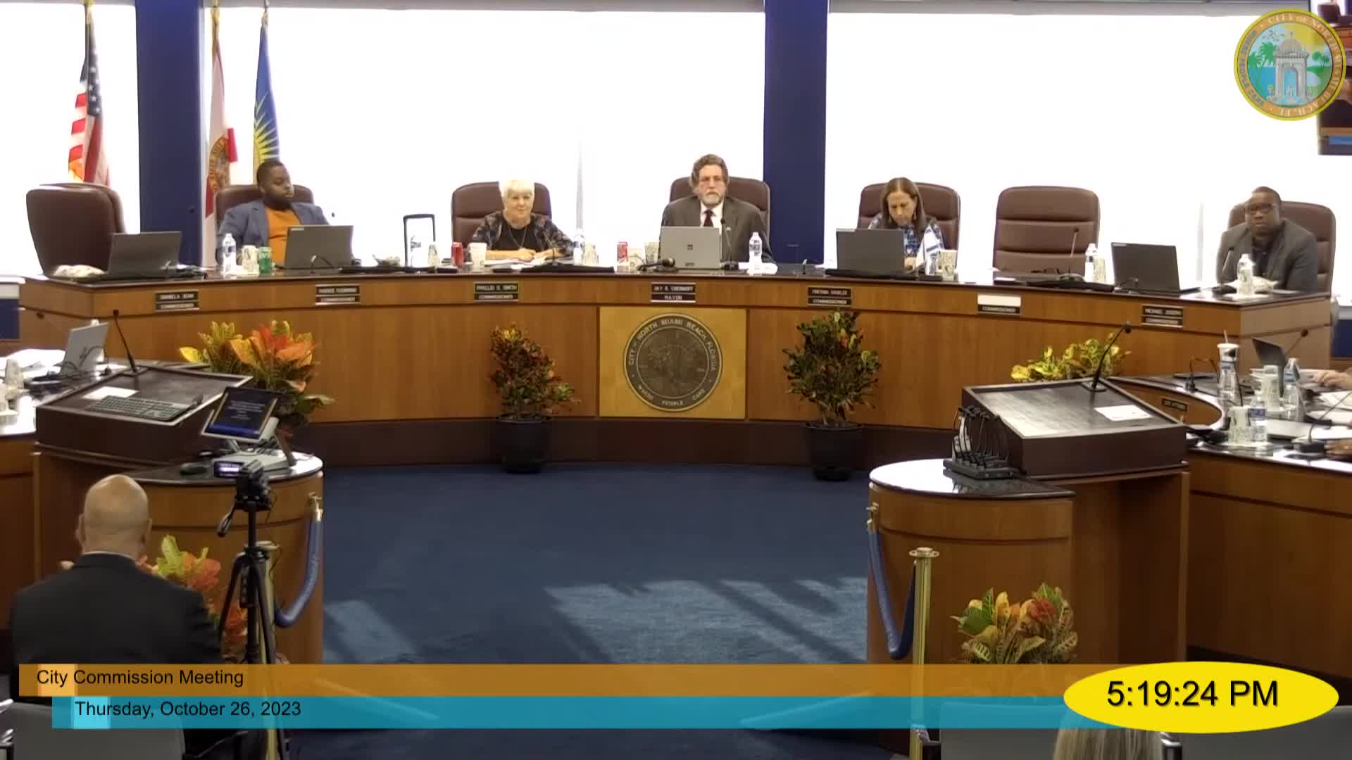 North Miami Beach City Commission debates pension benefit restoration for management employee