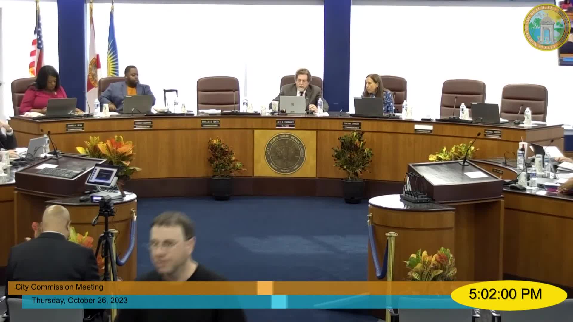 North Miami Beach Commission Discusses Agenda Changes and Public Concerns on Building Inspections