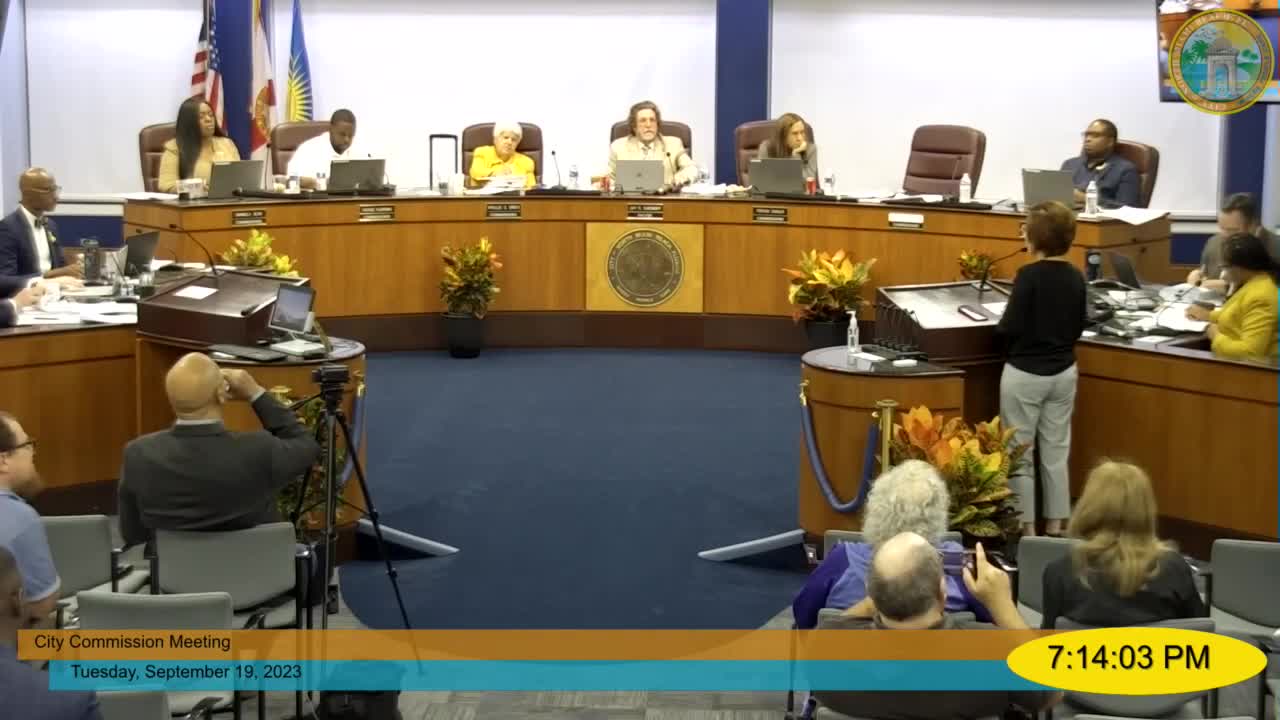 Lynn Hsu Advocates for Budget Cuts and Senior Support in North Miami Beach Meeting