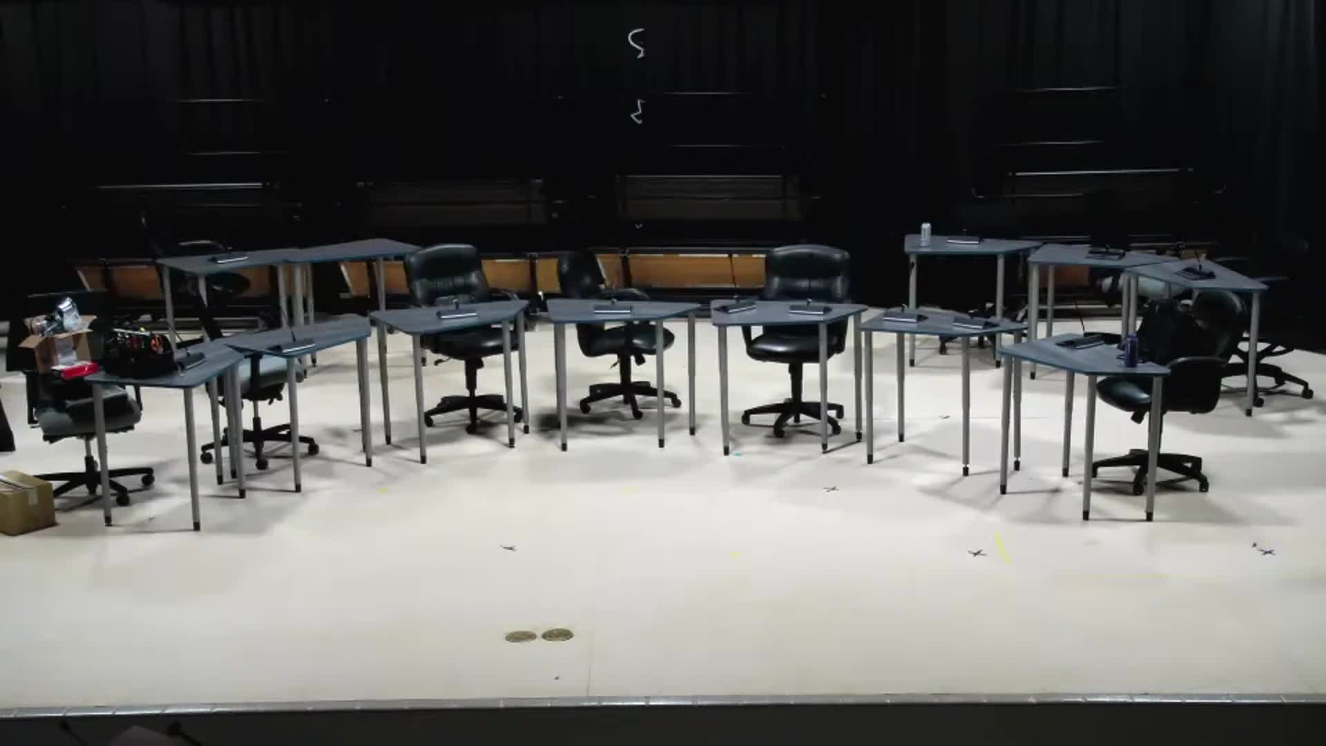 Audio Technicians Conduct Live Microphone Testing For Sound Clarity