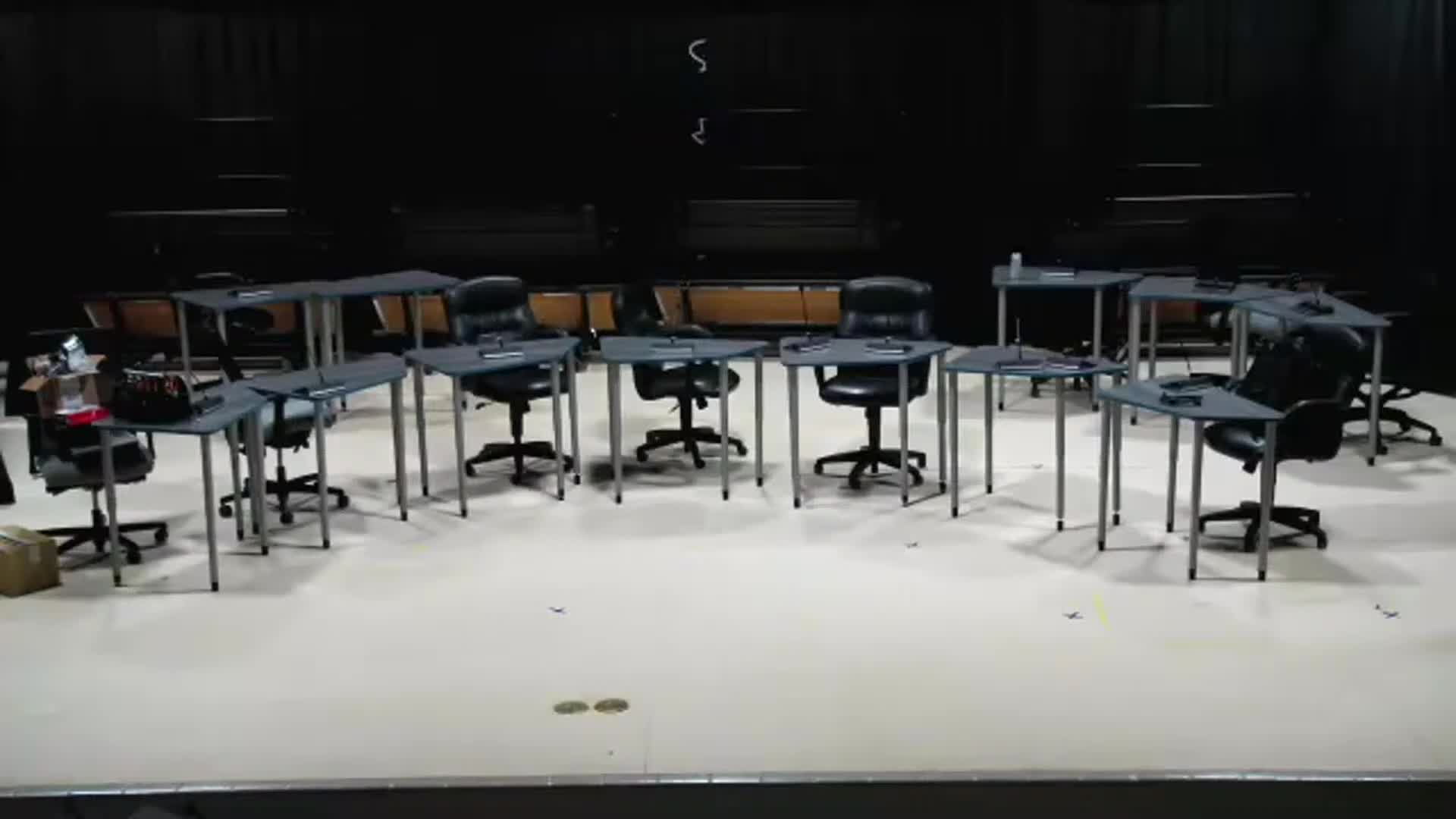 Boardroom Meeting Tests Live Streaming Equipment for Audio Issues