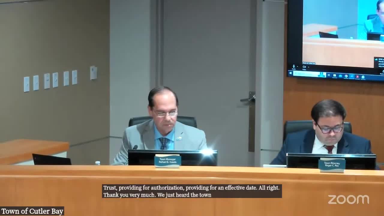 Cutler Bay Town Council Approves Land Abandonment and Legacy Park Construction Agreements