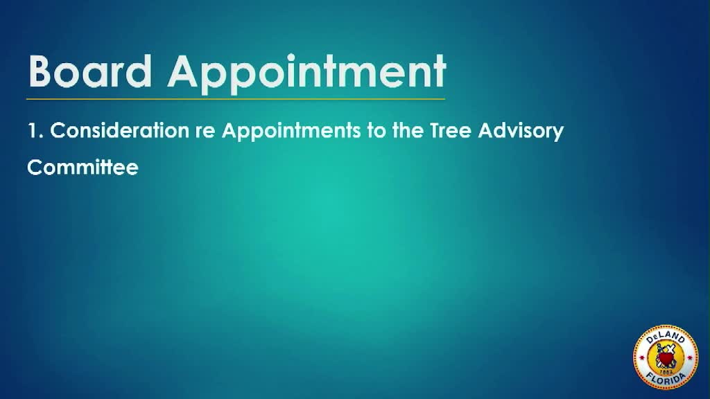 Tree Advisory Committee Reappoints Jeffries and Edgar While Electing Delashmut and Hirsch