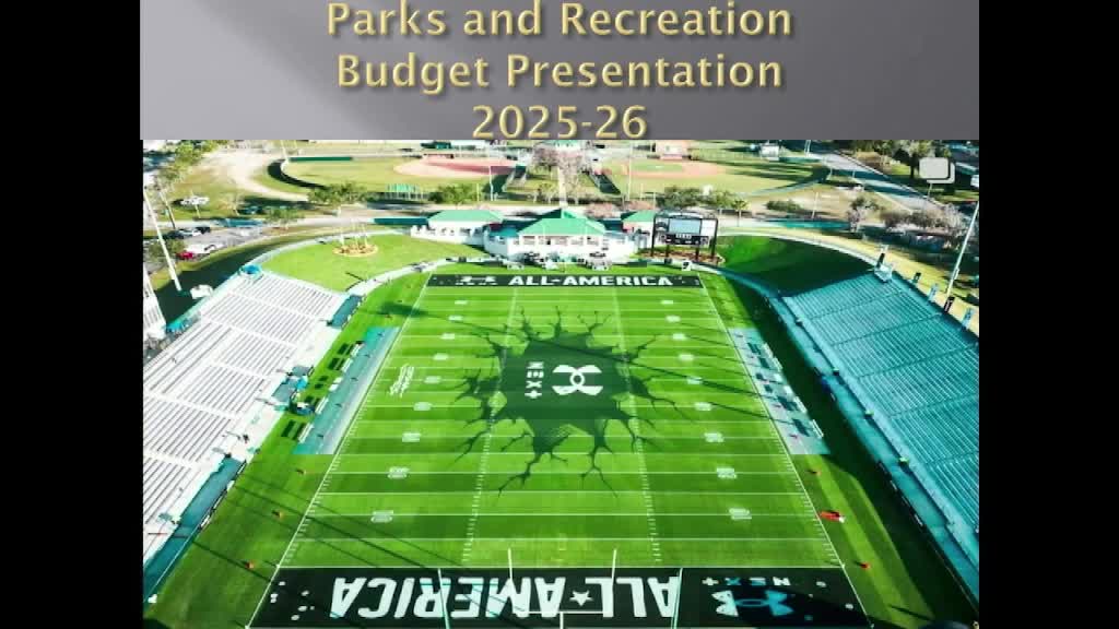 Parks director seeks skate-park design, Spec Martin upgrades and robotic mowers; resident raises parking concerns at Trey Thomas Park