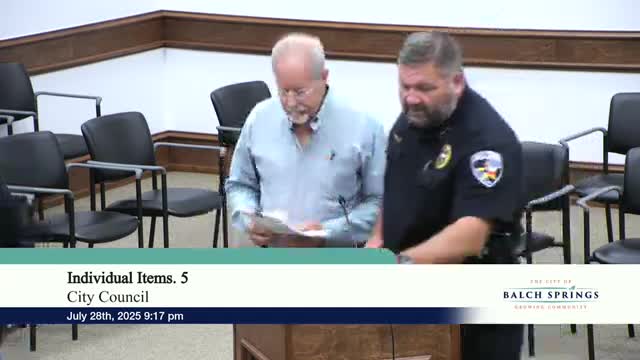 Balch Springs Officials Address Noise Complaints and Code Enforcement Issues