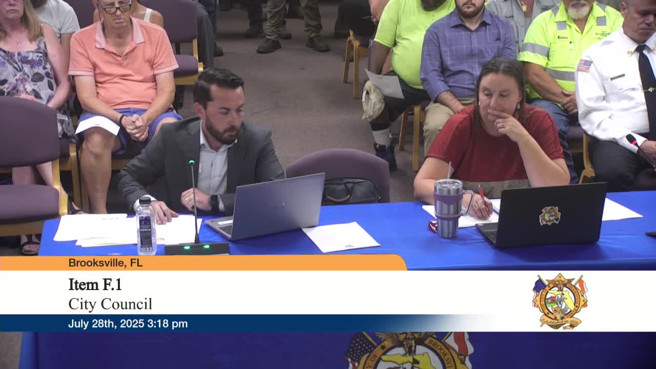 Brooksville City Council approves staffing increases and budget for utilities management