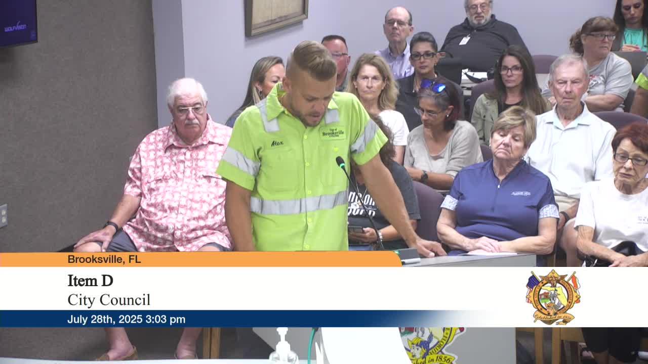 City Workers Highlight Essential Services and Call for Competitive Pay in Brooksville