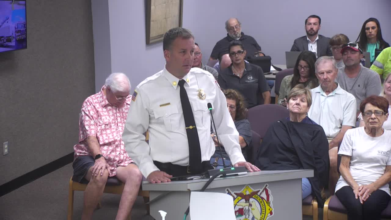 Hernando County Council Discusses Fire Protection Fees and Consolidation Agreement