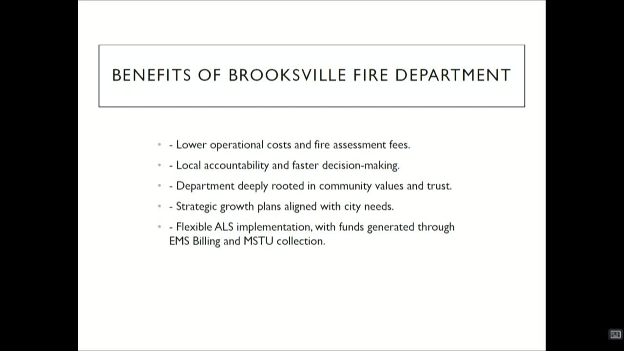 Brooksville Fire Department plans three stations for improved emergency response and community trust