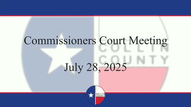 Congressman Keith Self Addresses Collin County Court on Community Growth
