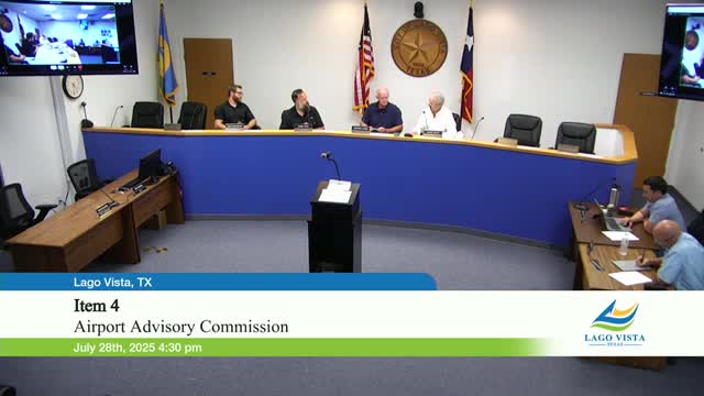 Lago Vista Airport Board Approves $62,500 Engineering Commitment for Pavement Rehabilitation