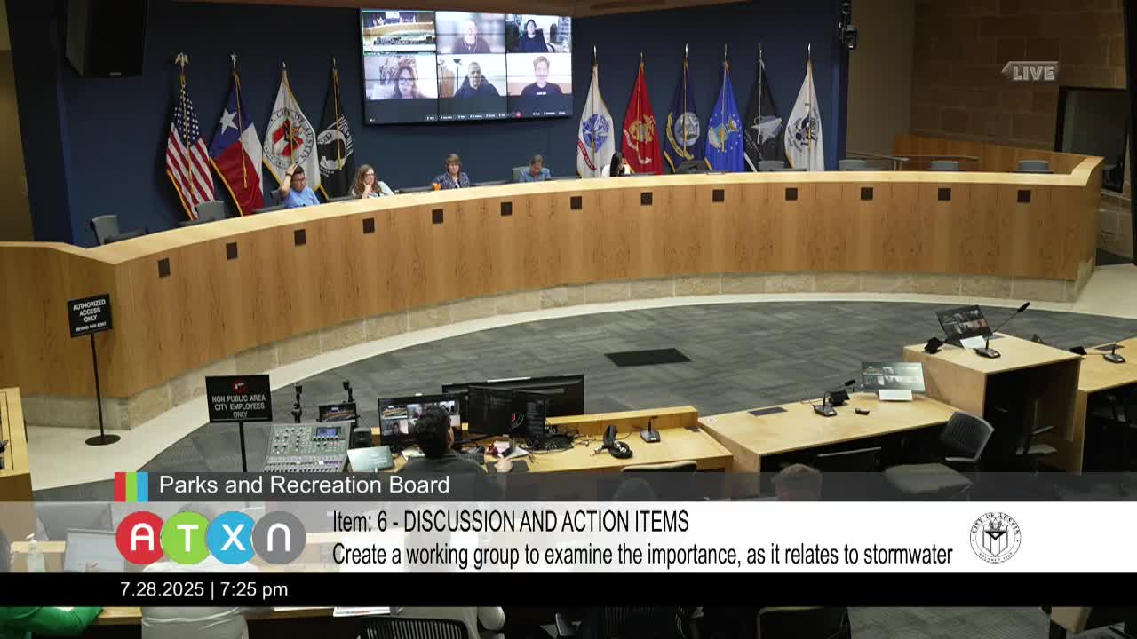 Austin Board Members Eubanks and Abu Amara Propose Parkland Flood Mitigation Working Group