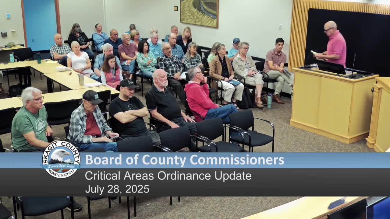 Evergreen Islands Board President Finley Advocates for Critical Area Ordinance Updates
