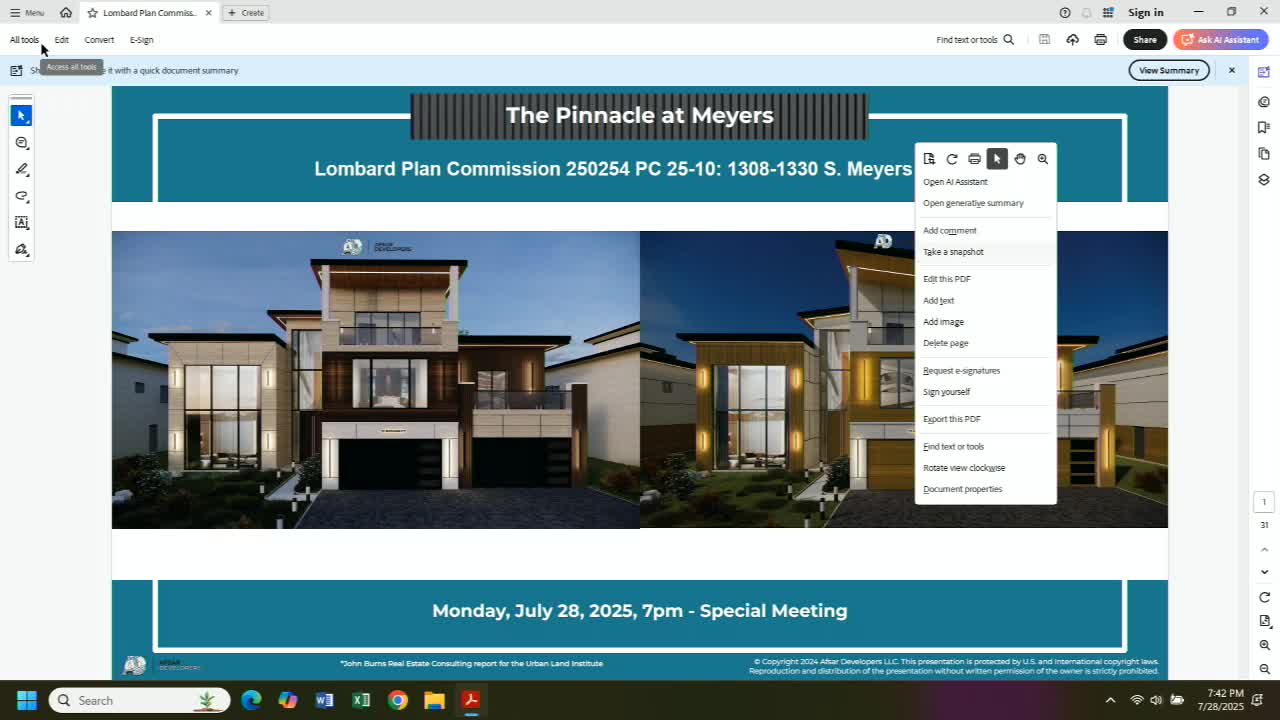 Developers Propose 11 Lot Consolidation Plan in Oak Brook Terrace Subdivision