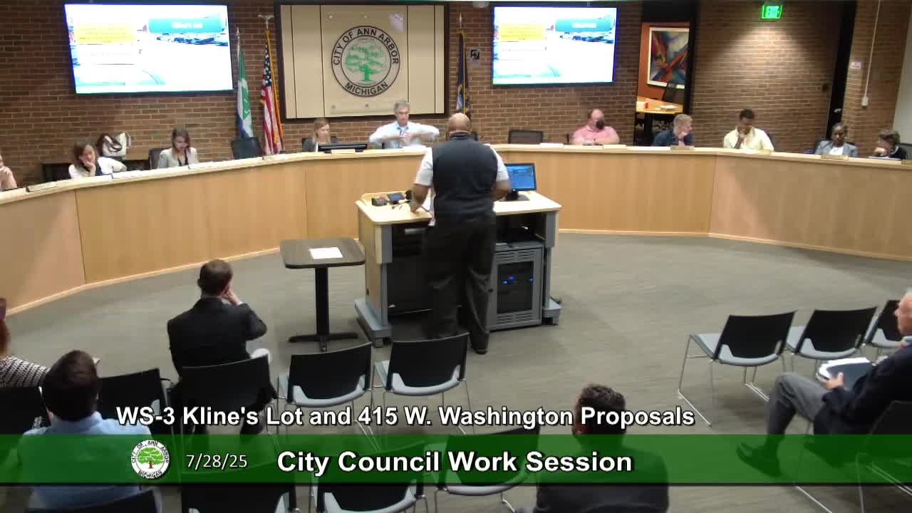 City Council reviews CBRE offers for Klein Lot and 415 West Washington sites