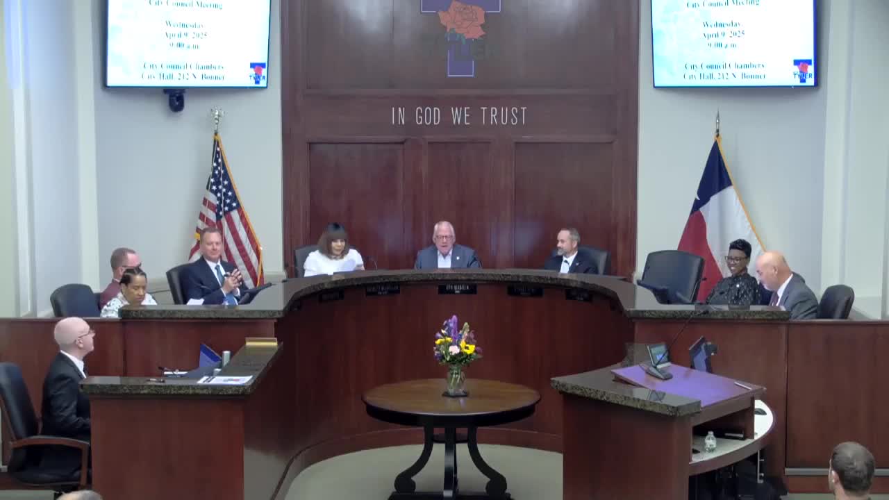 Tyler City Council Opens Meeting with Invocation and Pledge of Allegiance