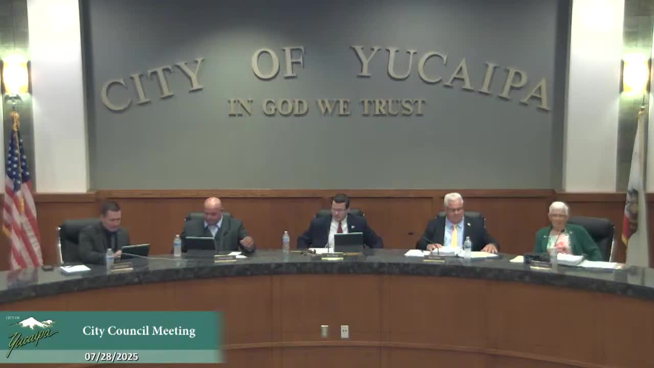 Yucaipa Valley Water District Presents Innovative Water Management Strategies to Council