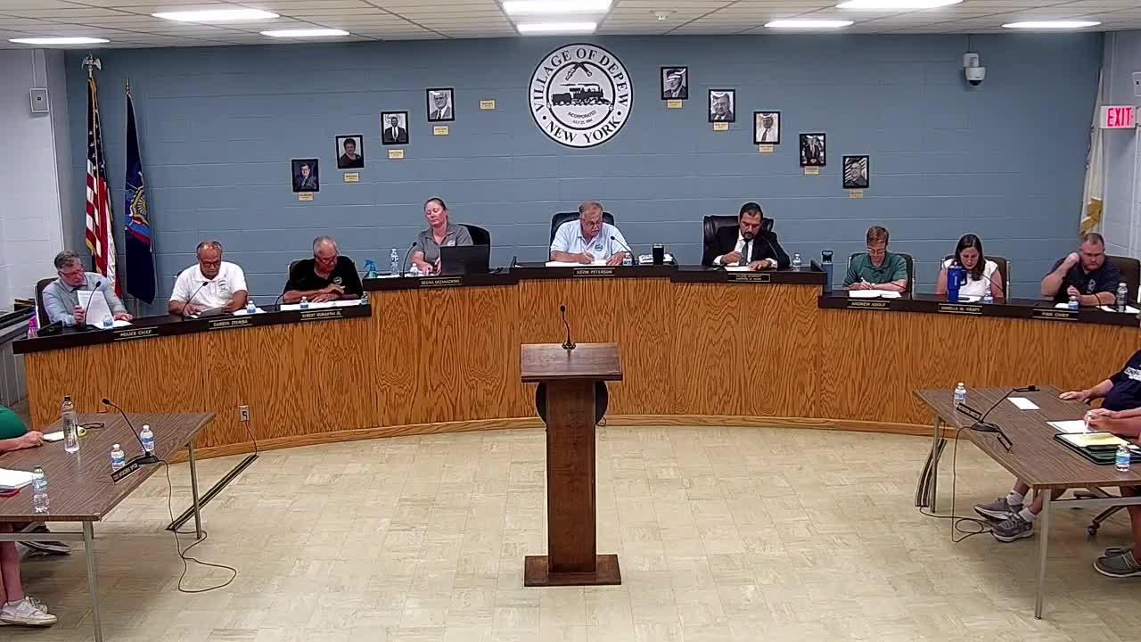 Village of Depew Leaders Discuss New Business Licenses and Community Events