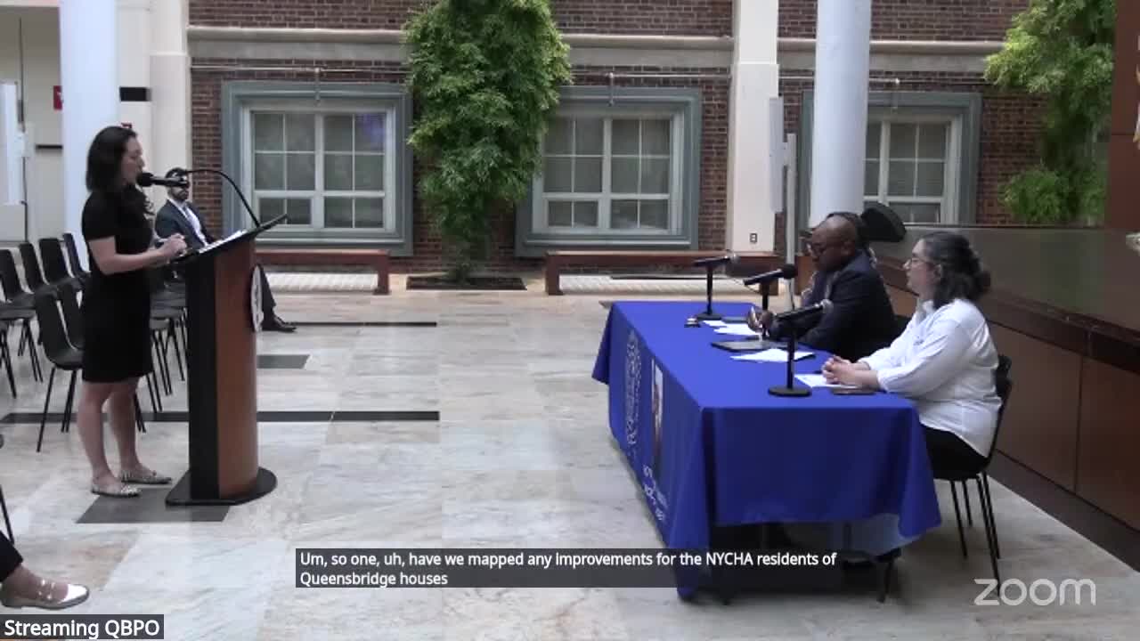 Residents, NYCHA advocates press for Queensbridge investments, schools and parks as rezoning proceeds