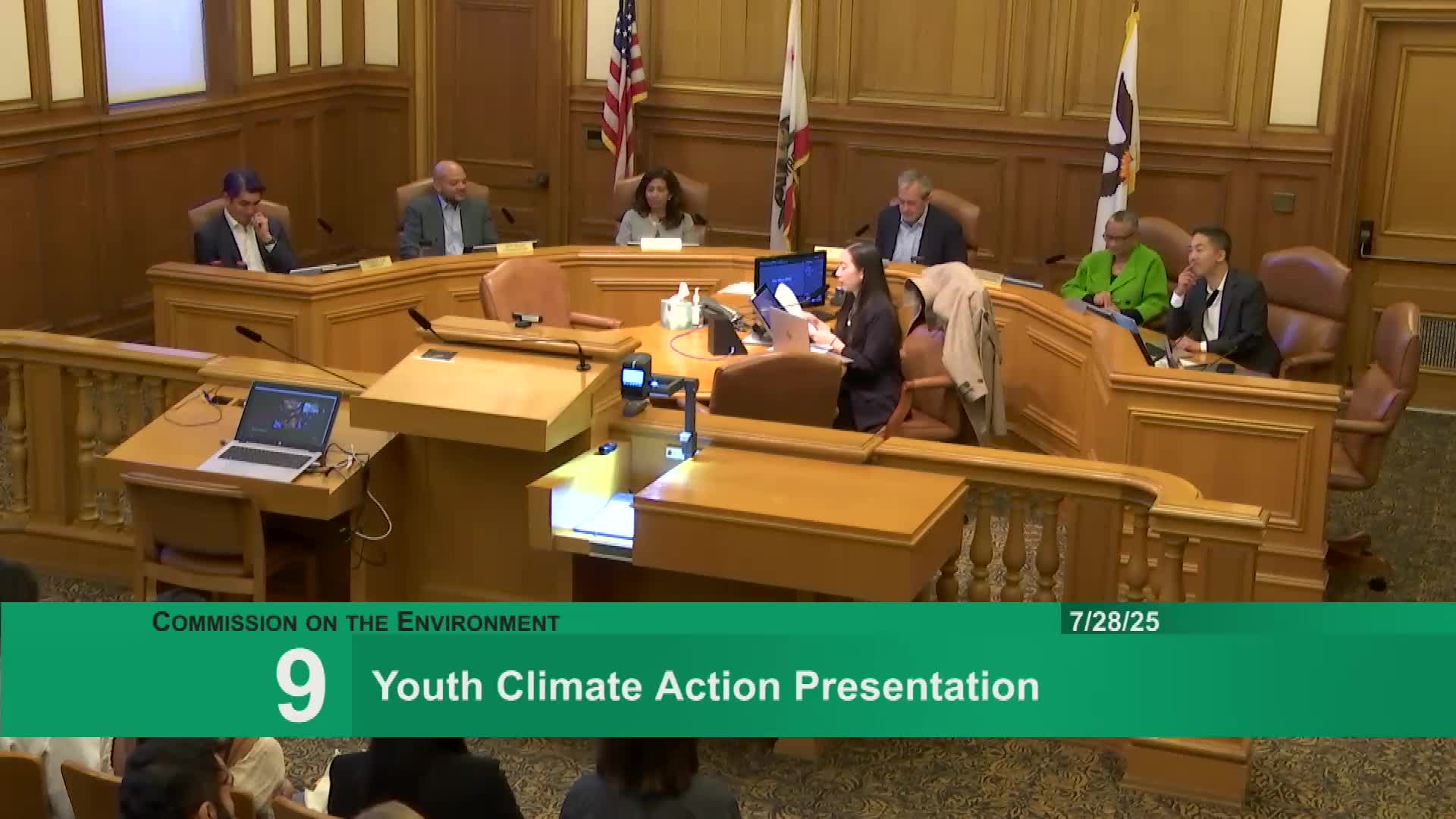 Cindy Comerford and Elizabeth Stamp present Climate Action Plan updates and community feedback