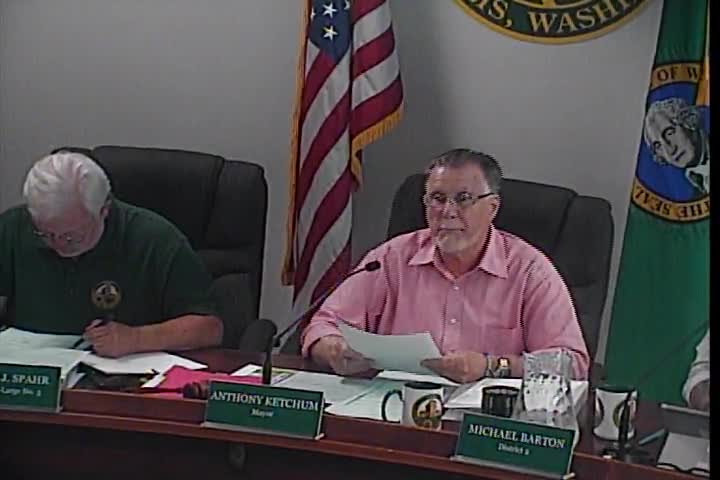 Chehalis awards Louisiana Avenue overlay to Lakeside Industries; council authorizes contingency and city-manager signing authority