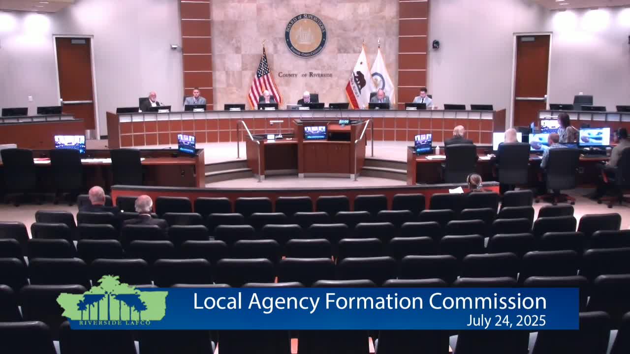 Riverside LAFCO adopts fiscal-year action plan; launches municipal-service review of Palo Verde Healthcare District