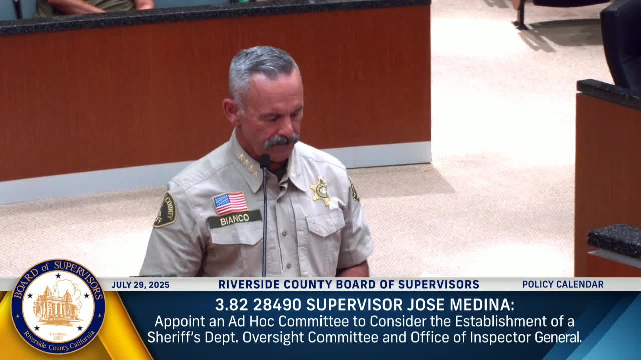 Riverside County Sheriff Defends Transparency Amid Criticism of Inmate Deaths