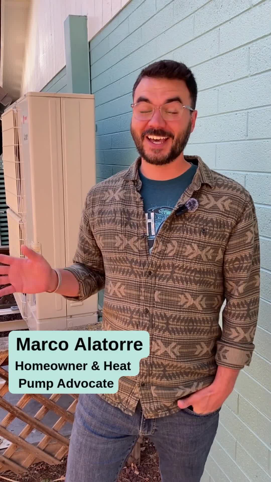 Resident explains how heat pumps move heat, compares them to air conditioners and refrigerators