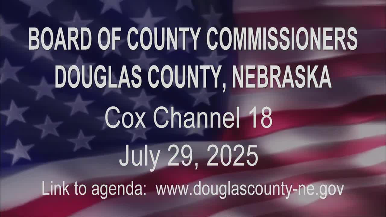 Douglas County Board Honors Mayor John Ewing Junior for 18 Years of Service