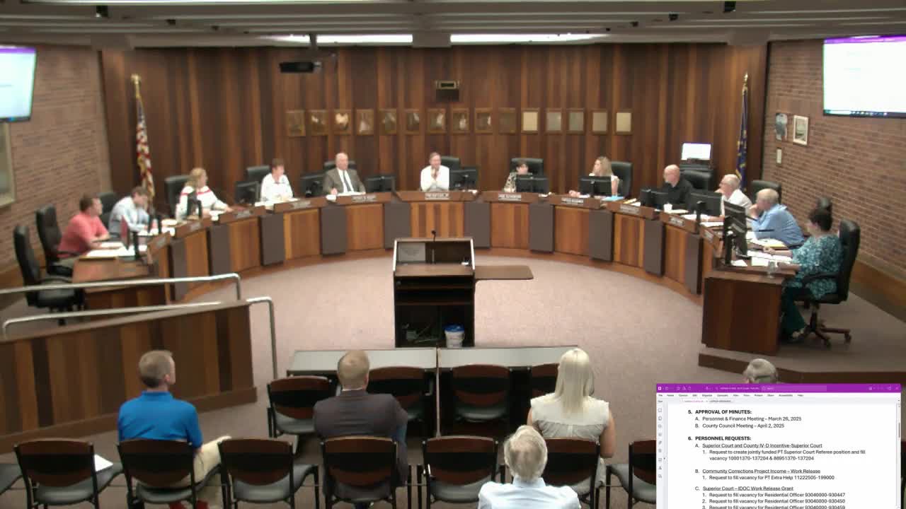 Vanderburgh County Council Approves Personnel Requests and Addresses Jail Extension Funding