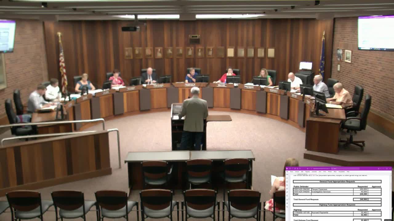 Council considers highway buyout payment and $75,000 postage appropriation for county mail