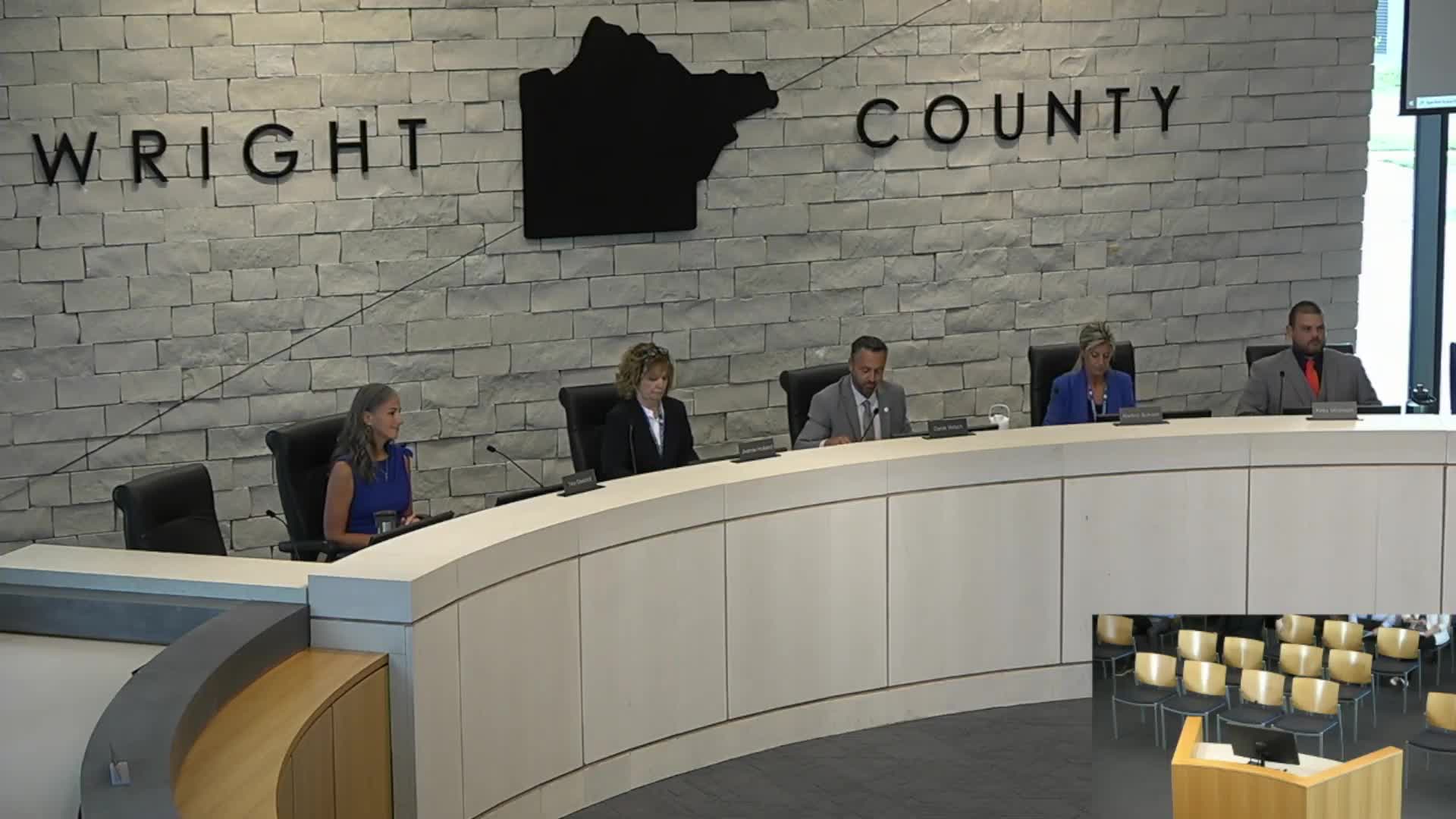 Wright County Board Honors Senator Bruce Anderson During Meeting