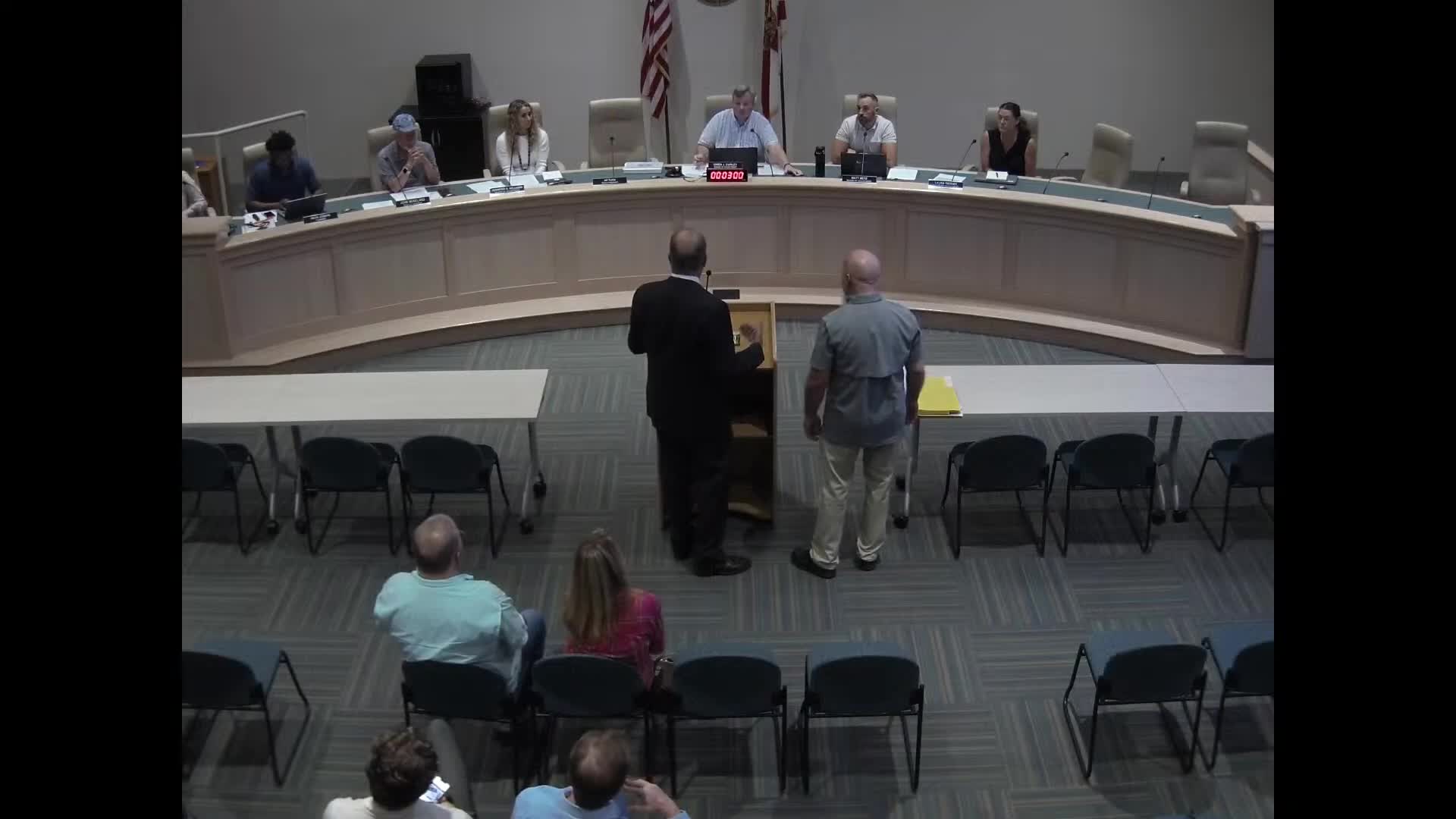 Jacksonville Beach Board Addresses Awning Concerns at Mission House Project Meeting