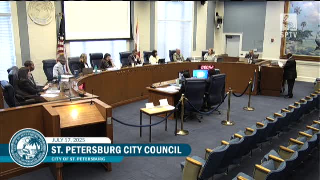 St. Petersburg Council Approves Bond Discussion Referral Amid Property Tax Concerns