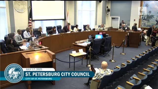 City Council Reviews St. Petersburg's Budget Proposal for Fiscal Year 2026
