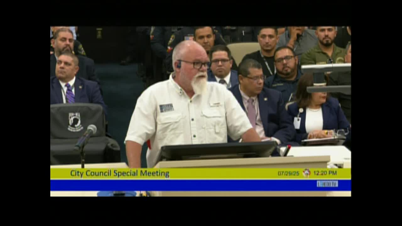 Laredo Police Chief Rodriguez addresses officer shortage and crime trends to city council