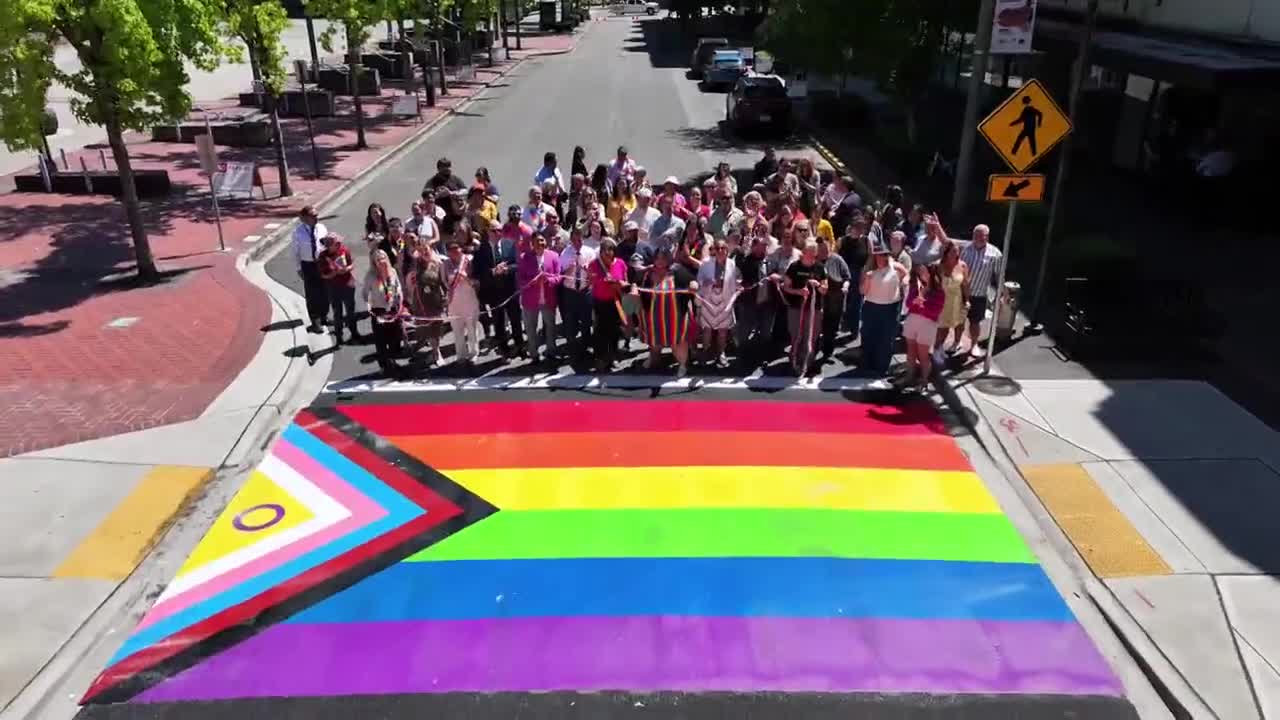 Tacoma Unveils First Pride Themed Crosswalk During July Celebrations