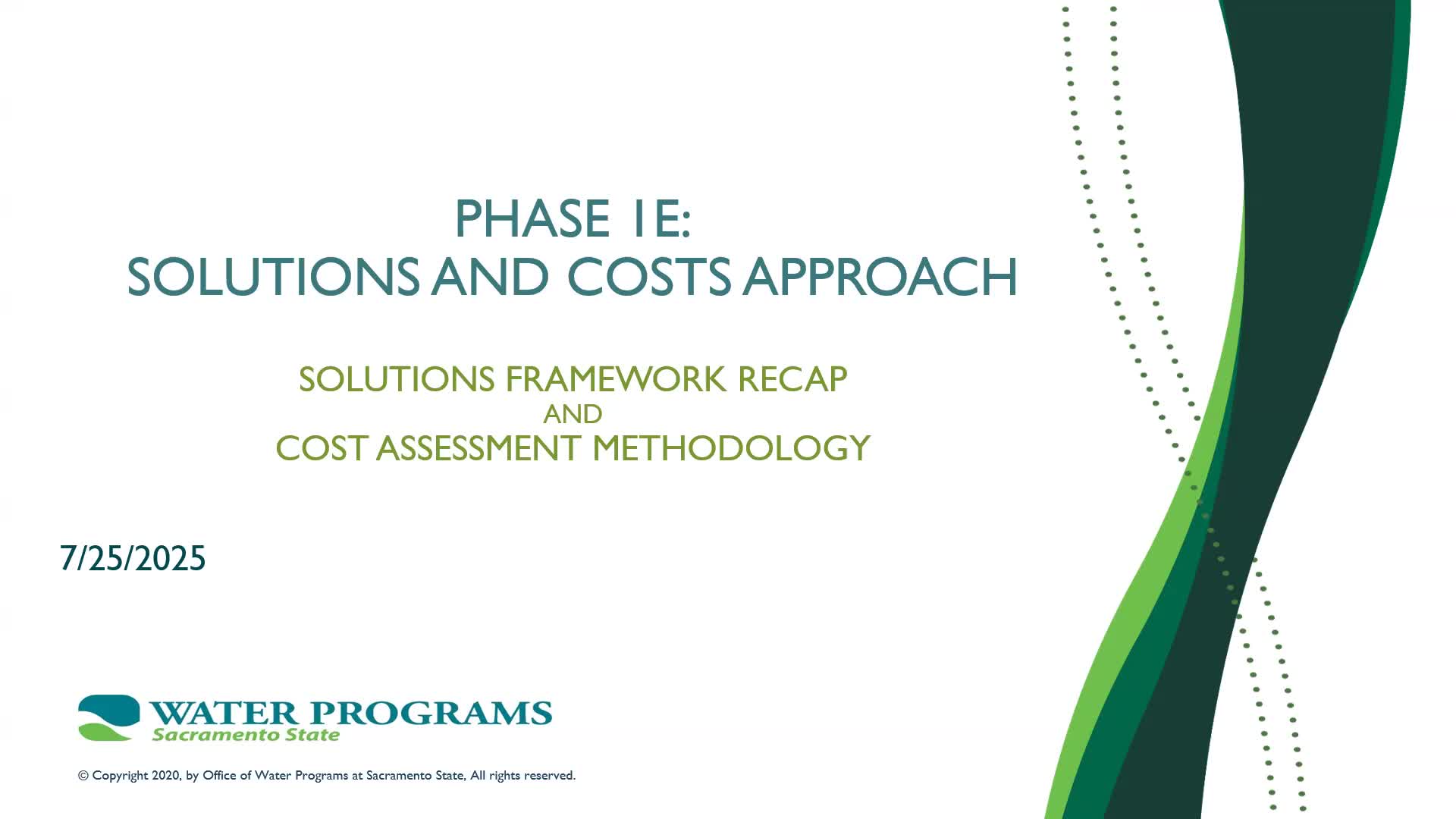 State outlines solutions framework and high-level costing approach for inadequate wastewater systems