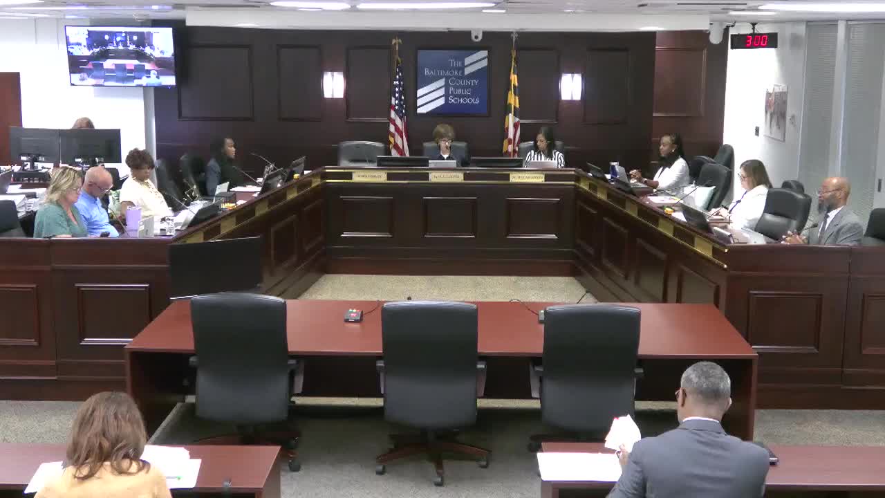 Votes at a glance: July 8 Baltimore County Board actions — contracts, policies and personnel